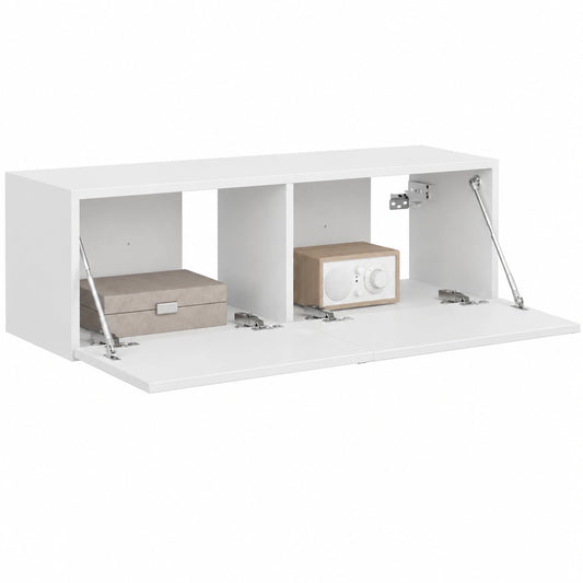 Mueble de TV Flotante Brillante 60x31x29.5 cm, Solución Moderna de Almacenamiento para Sala