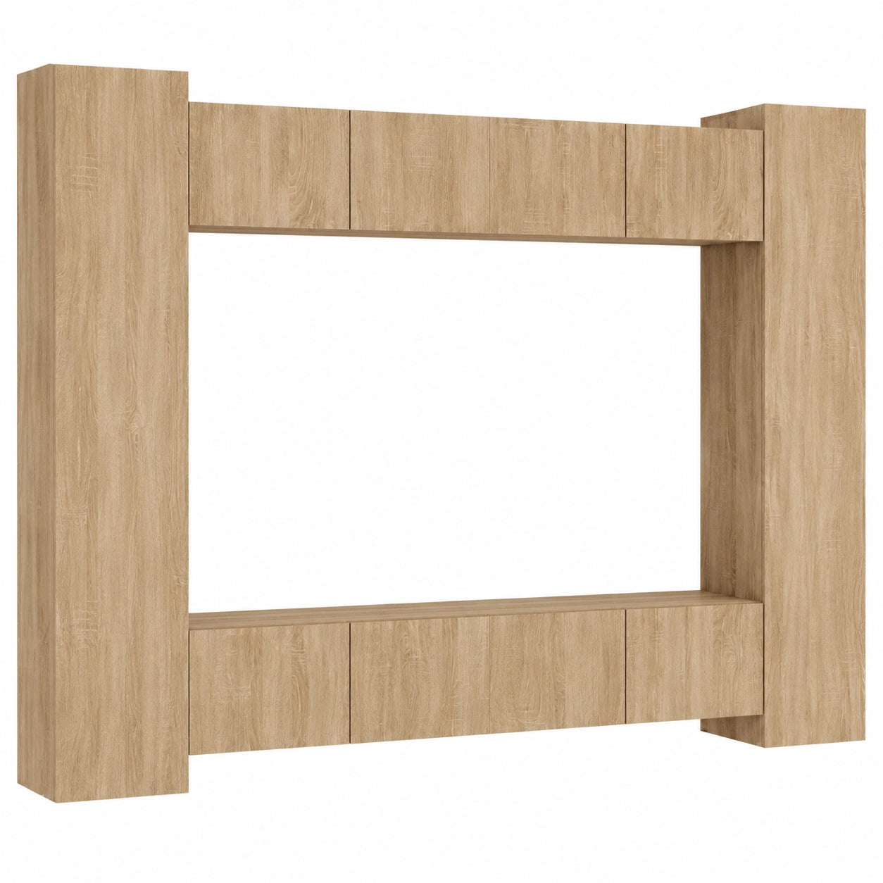 Conjunto de Muebles de TV de Roble Sonoma, 8 Piezas