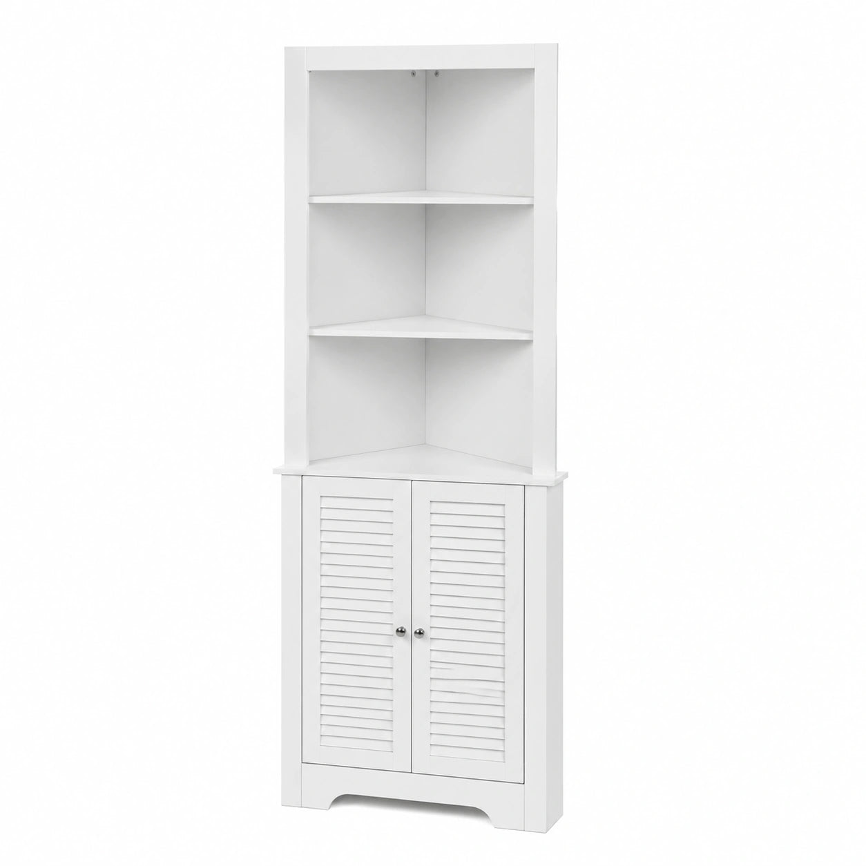 Armario Alto de Baño LIFEZEAL con 3 Estantes Abiertos y Ajustables